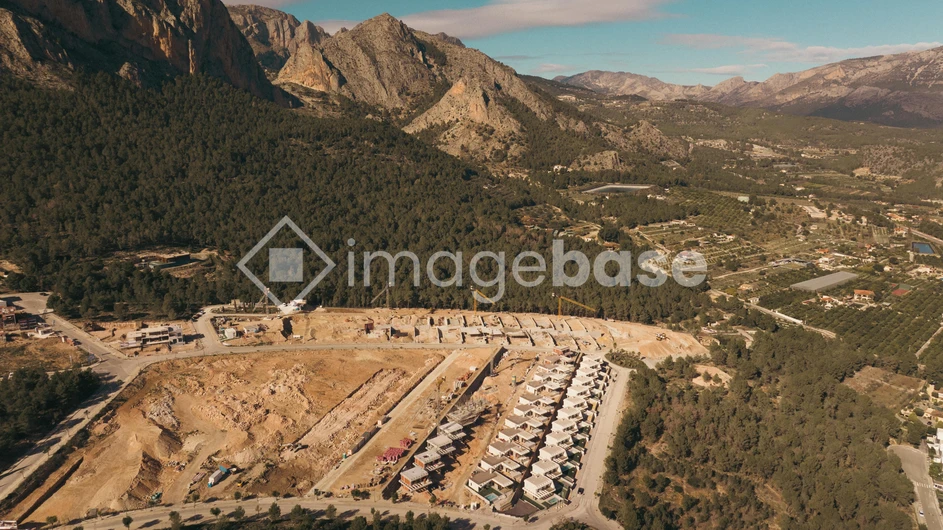 Mountainous Construction Landscape