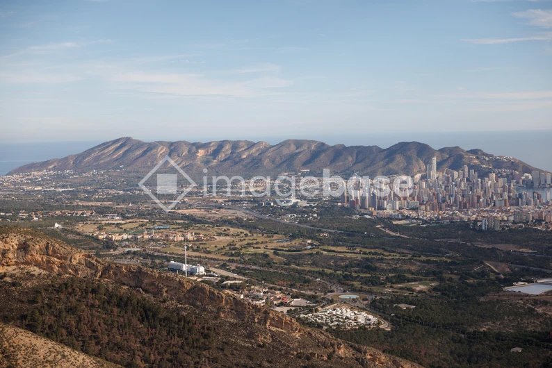 Expansive Mountain Cityscape
