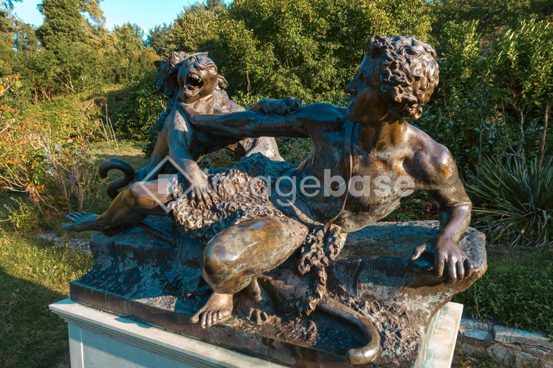 Bronze Sculpture in a Garden