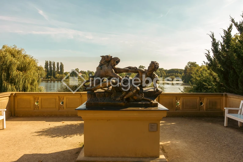 Serene Lakeside Sculpture