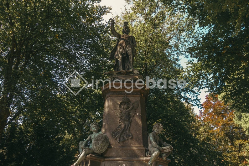 Historic Statue in a Serene Park