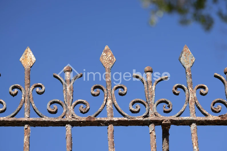 Rustic Iron Fence