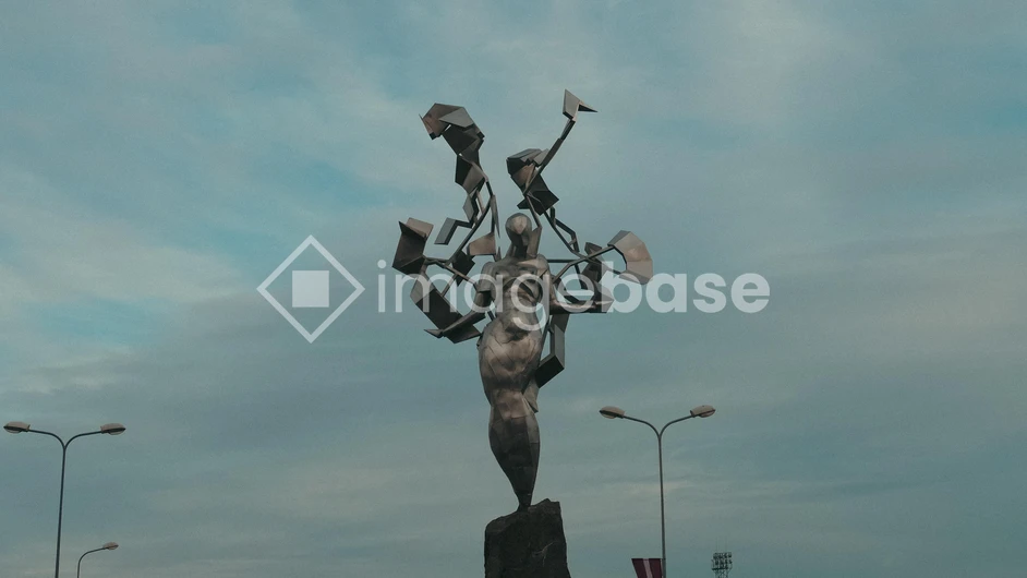 Abstract Sculpture and Sky