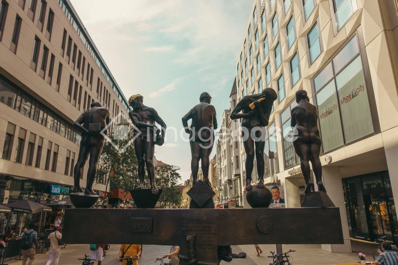 Modern Sculptures in City Center