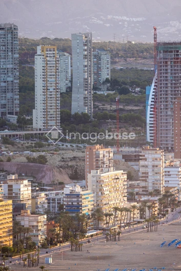 Beachfront Urban Skyline