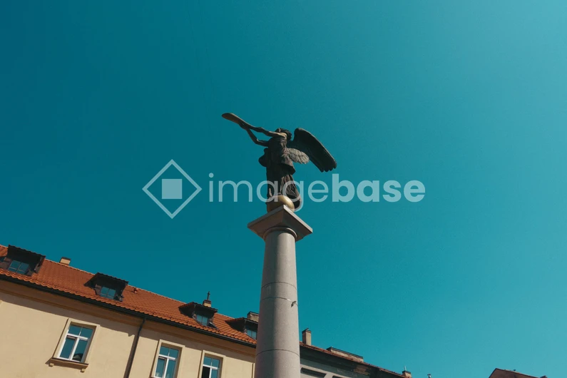 Angel Statue Against a Clear Sky