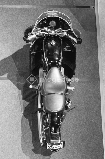 Vintage Motorcycle Top View