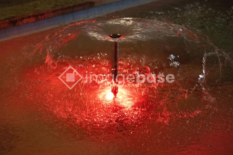 Illuminated Water Fountain