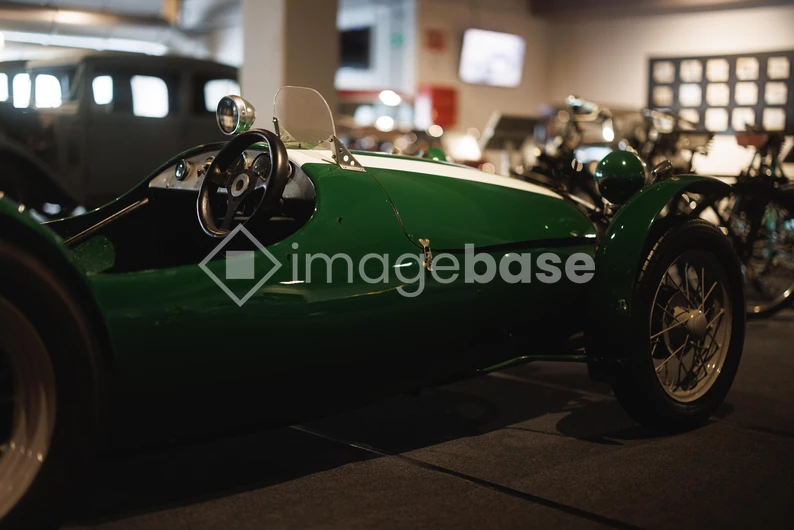 Vintage Racing Car in Museum