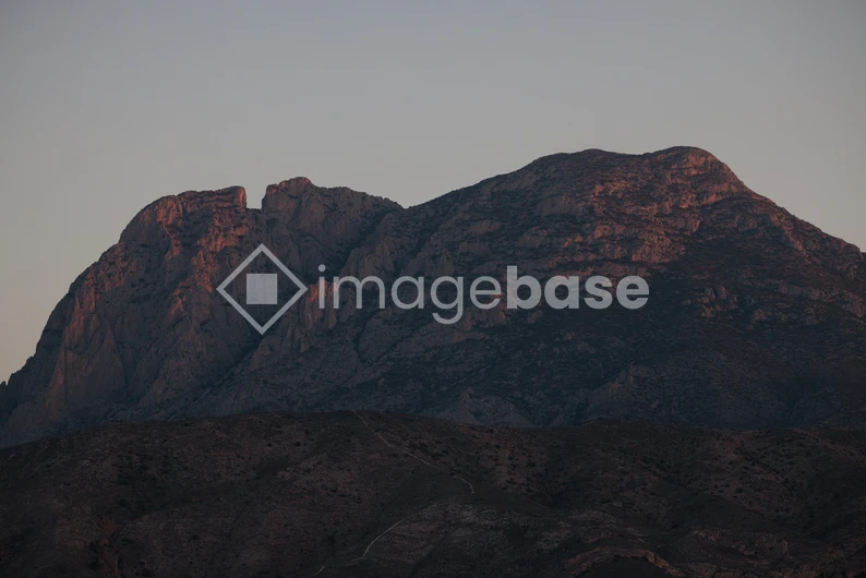 Sunset on Mountain Range