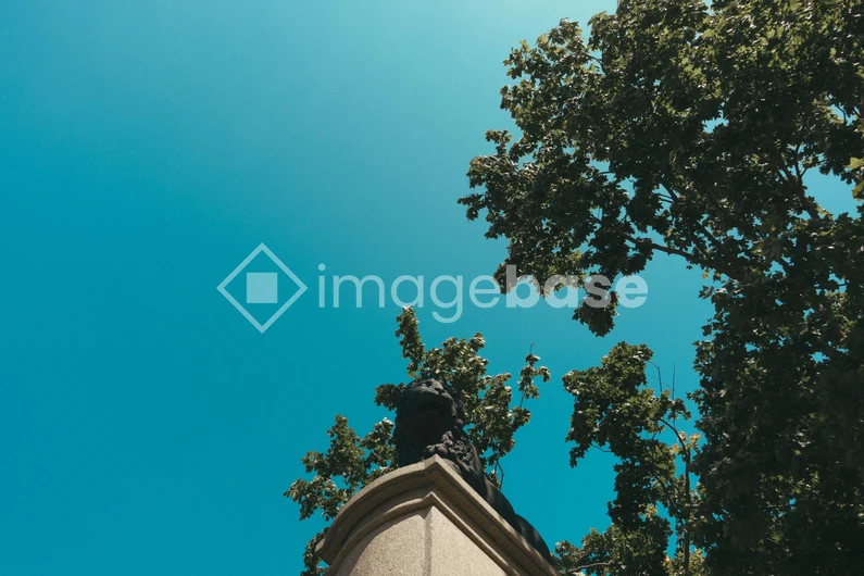 Statue Under the Trees