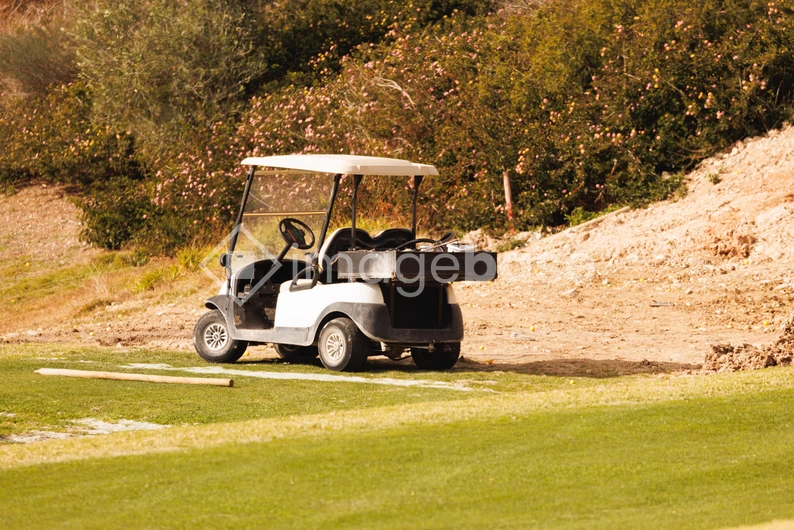 Golf Cart on Course