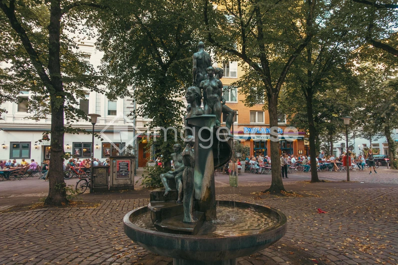Charming Square Fountain