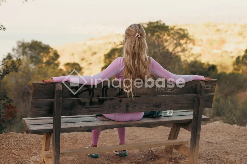 Serene Moment on a Bench