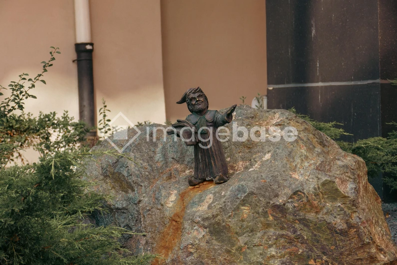 Statue on a Boulder
