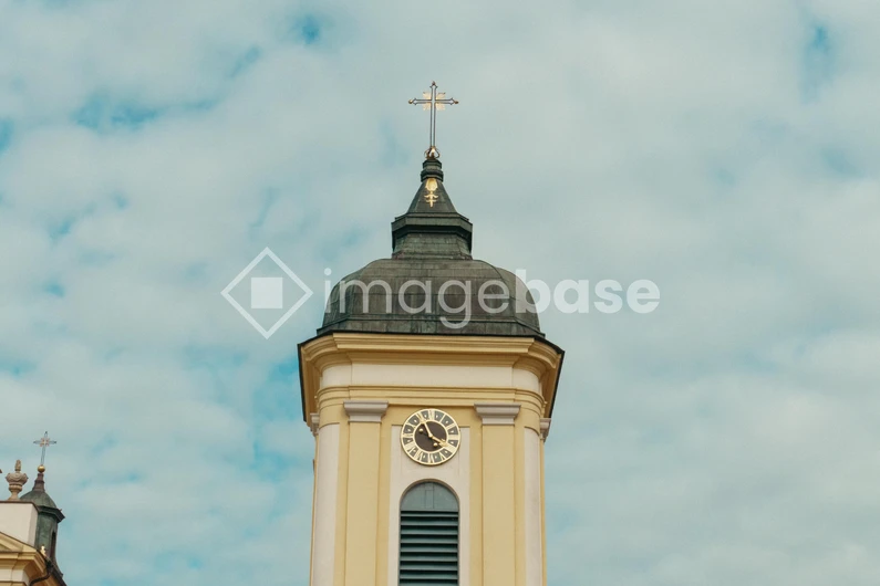 Church Tower with Clock