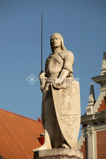Historic Statue in Cityscape