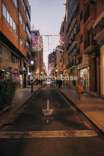 Evening Street Lights
