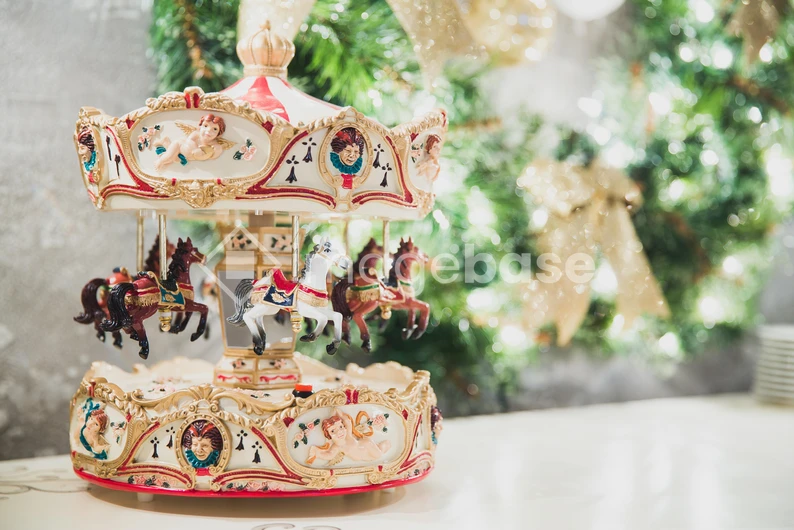 Festive Carousel Ornament