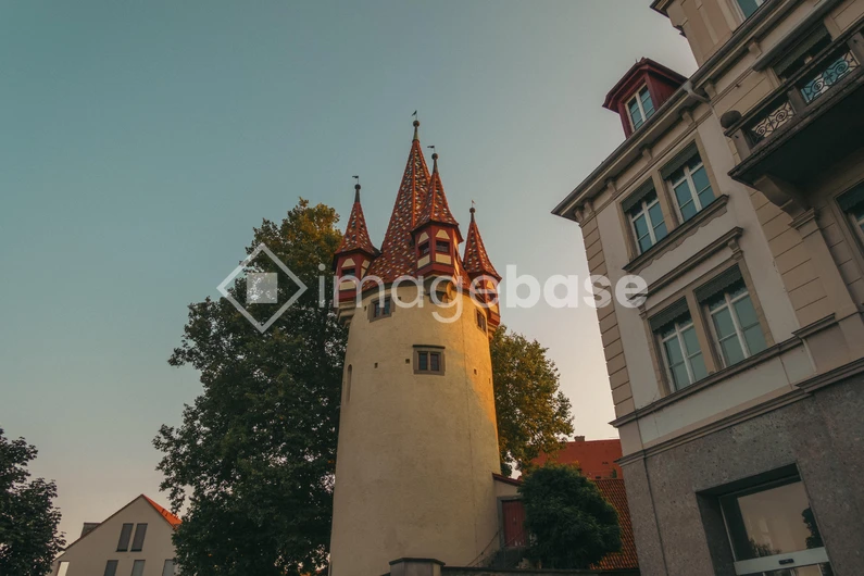 Historic Tower at Sunset