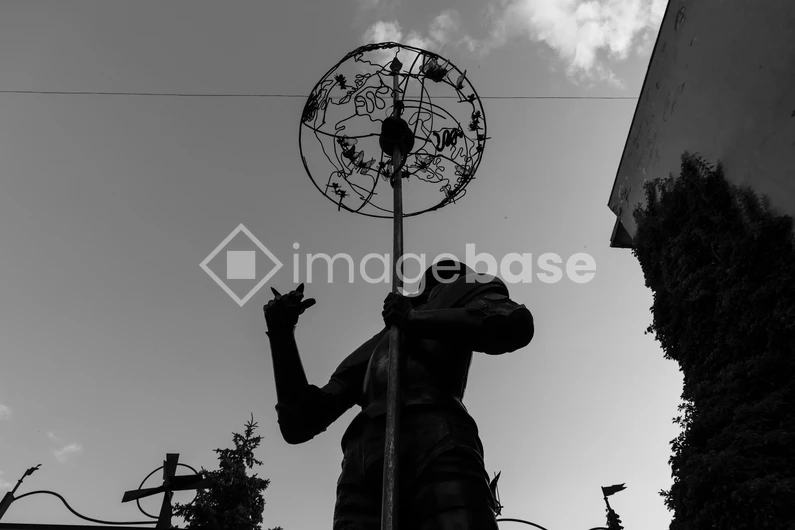 Silhouette of Urban Sculpture