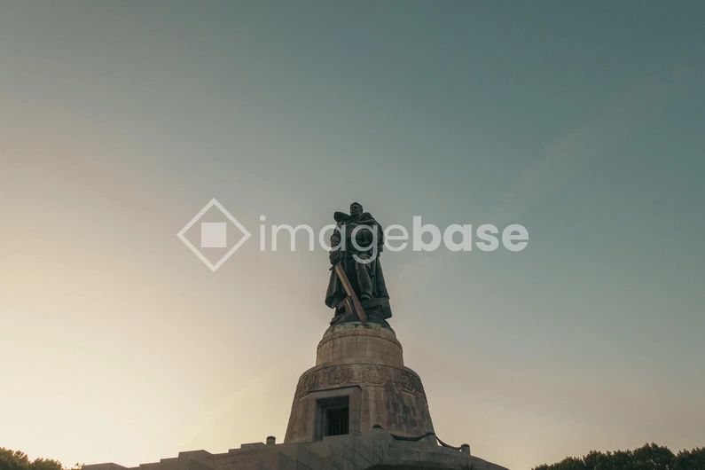 Monument Against Sunset