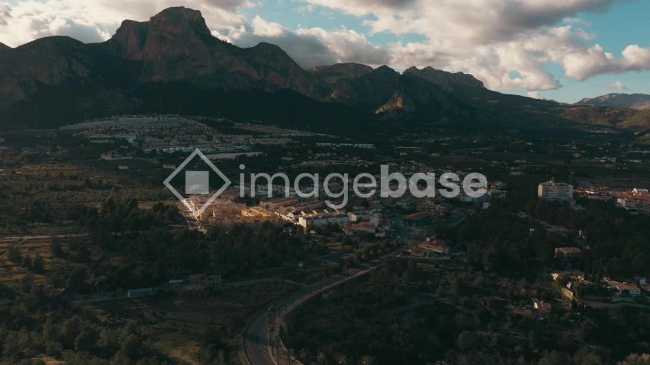 Mountainous Landscape at Dusk