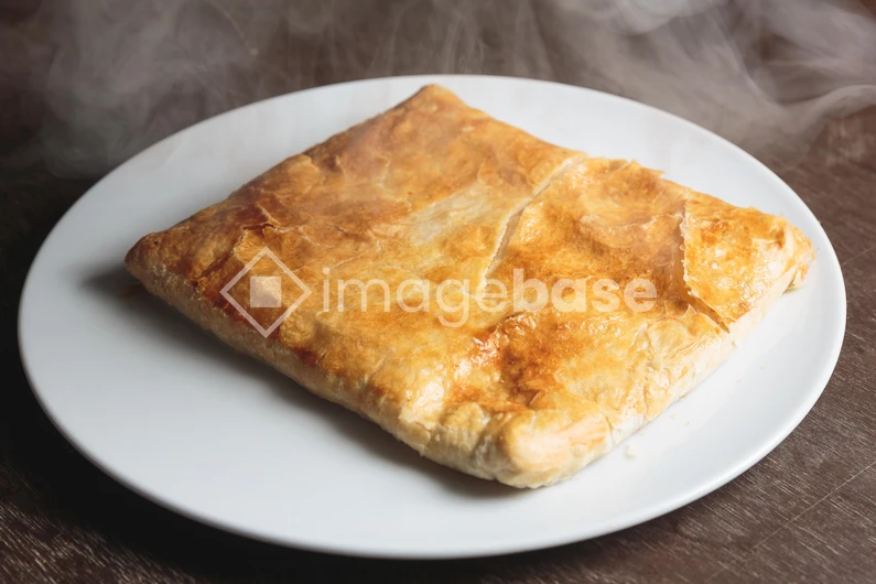 Golden Pastry Plate