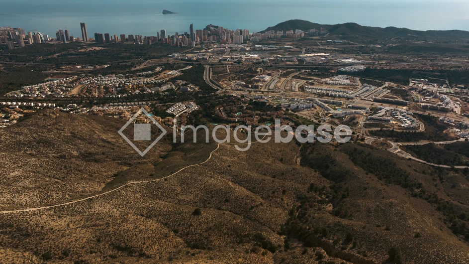 Cityscape Overlooking Scenery