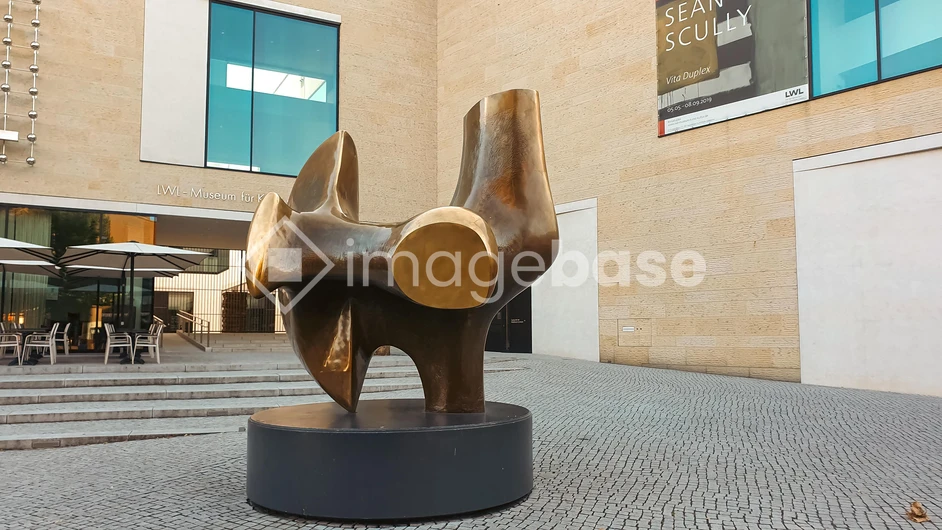 Modern Art Sculpture in Urban Setting