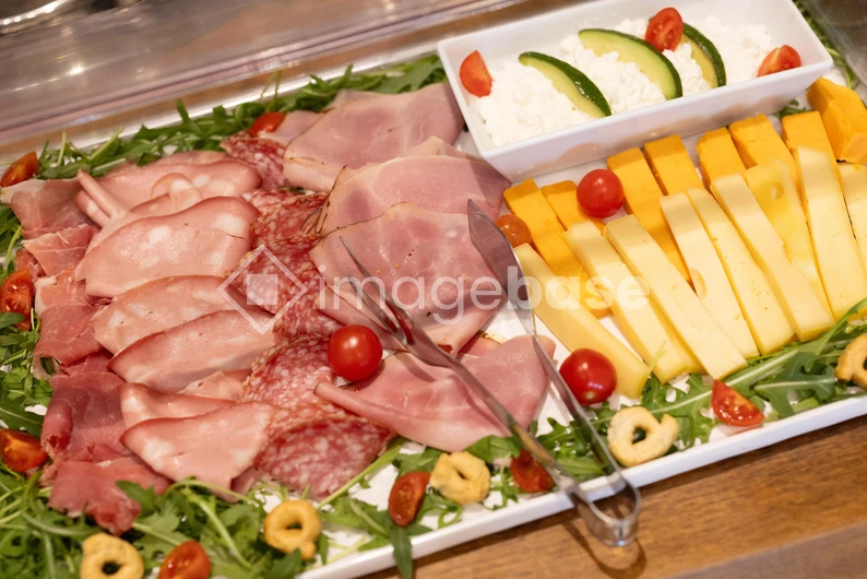 Delicious Platter of Meats and Cheeses