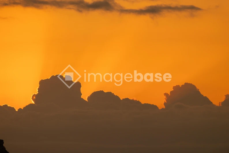 Sunset Over Clouds