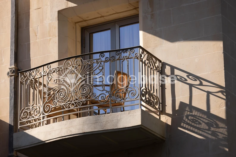 Elegant Balcony with Ornate Railing
