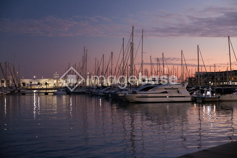 Serene Marina at Dusk
