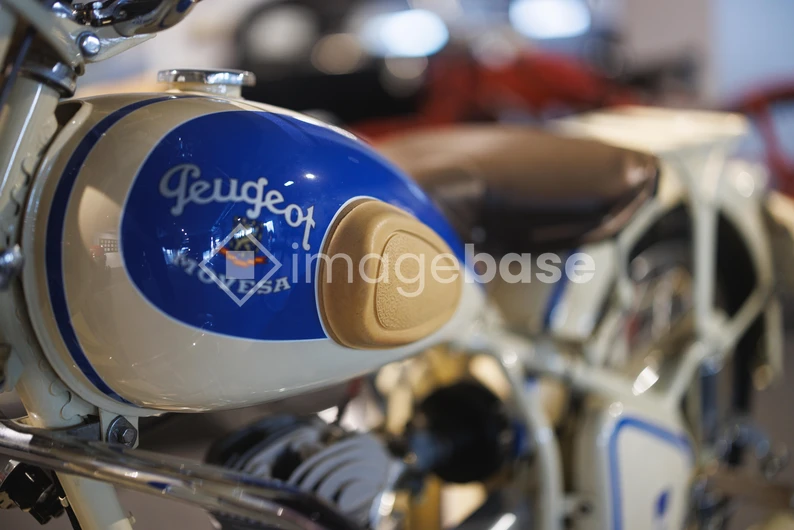 Vintage Motorcycle Close-up