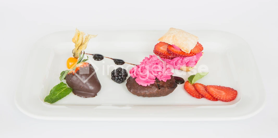 Elegant Dessert Plating