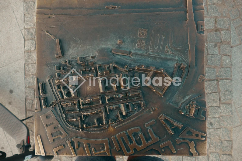 Bronze Model of an Old Town