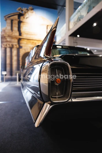 Classic Car in Museum Setting