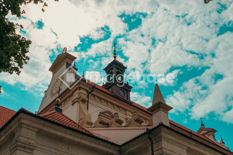 Historic Building Under Blue Sky