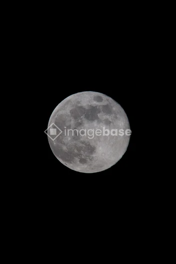 Full Moon in Night Sky
