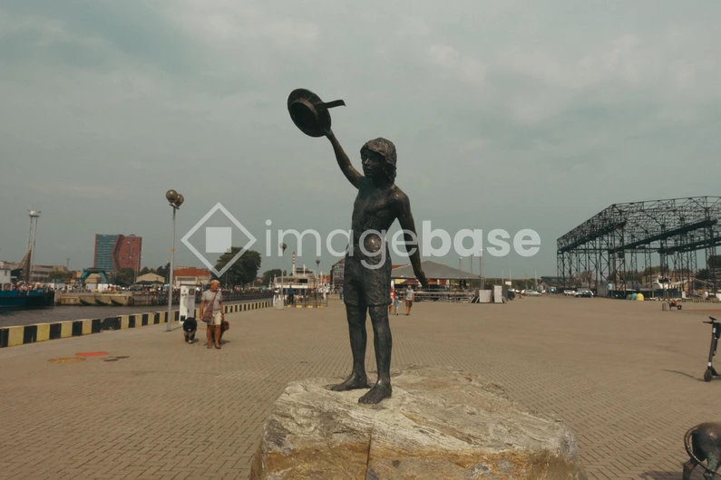 Statue in Urban Setting