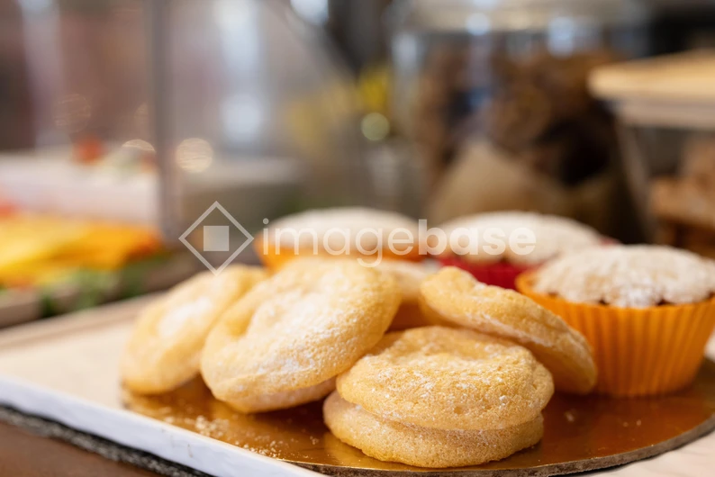 Delicious Pastries Display