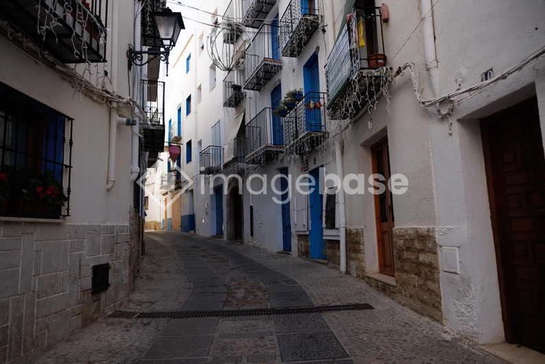 Charming Street in Mediterranean Village