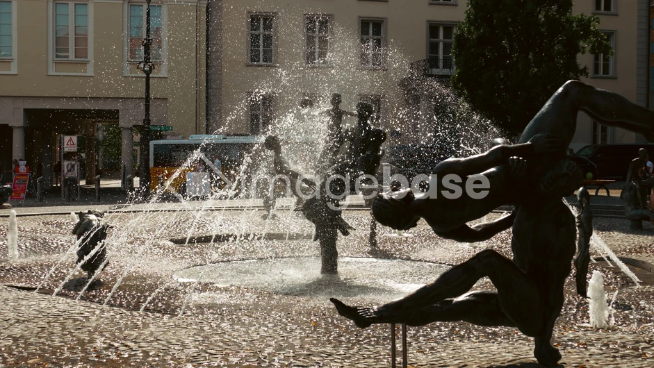 Elegant Fountain in the City