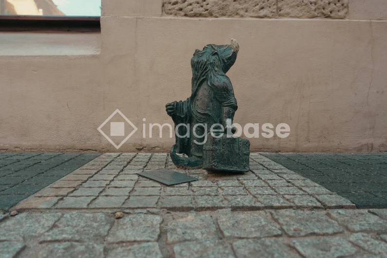 Street Sculpture of a Gnome