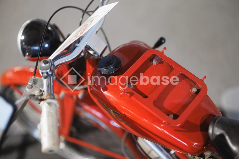 Vintage Motorcycle Close-Up