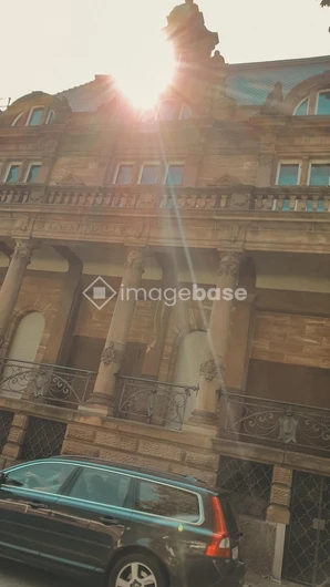 Sunlit Historic Building