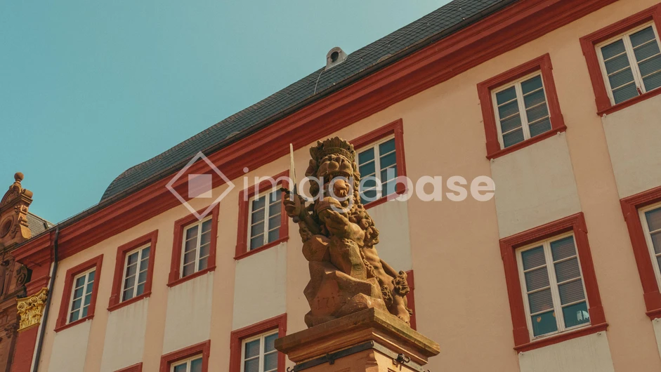 Historic Building with Statue