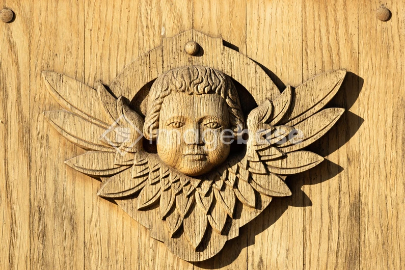 Wooden Angelic Carving