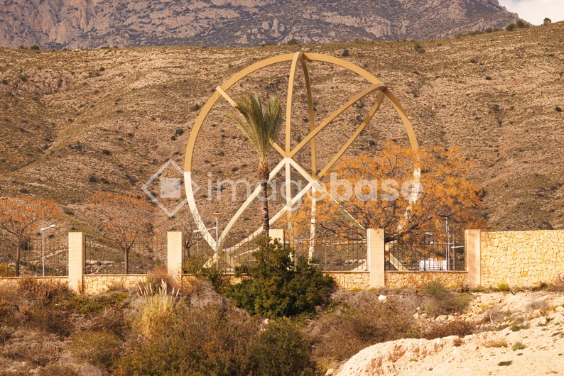 Desert Landscape with Structure